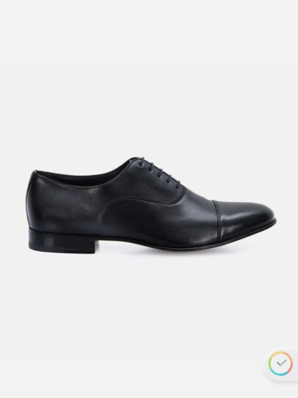 Santoni black leather oxfords US6/UK5/EU 39